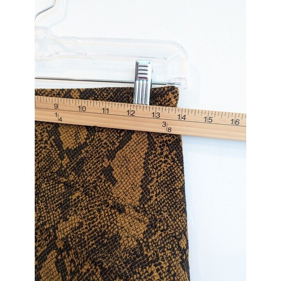 Joie Mini Skirt Womens Size 2 Brown Snake Print - Picture 11 of 12